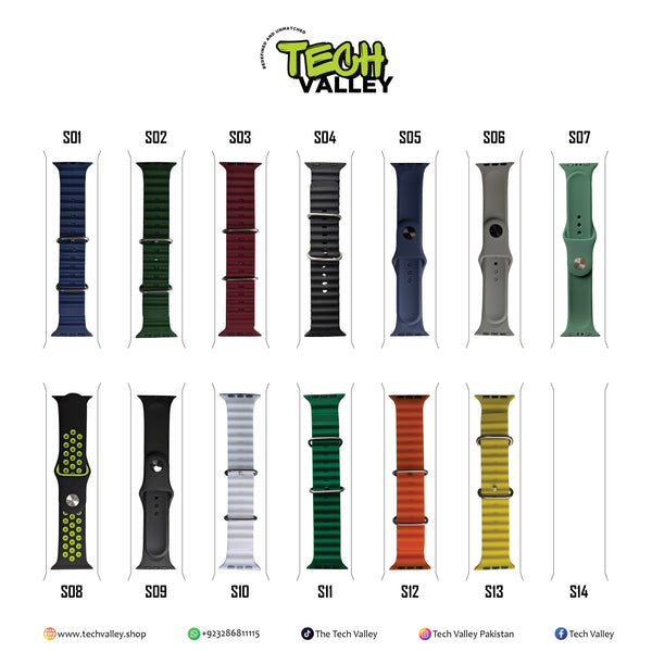 Pack of 5 Straps For Smart Watch